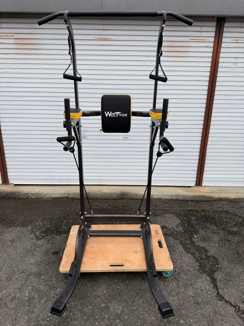 WOLFYOK 懸垂器 チンニング ぶら下がり健康器 筋トレ ディップス