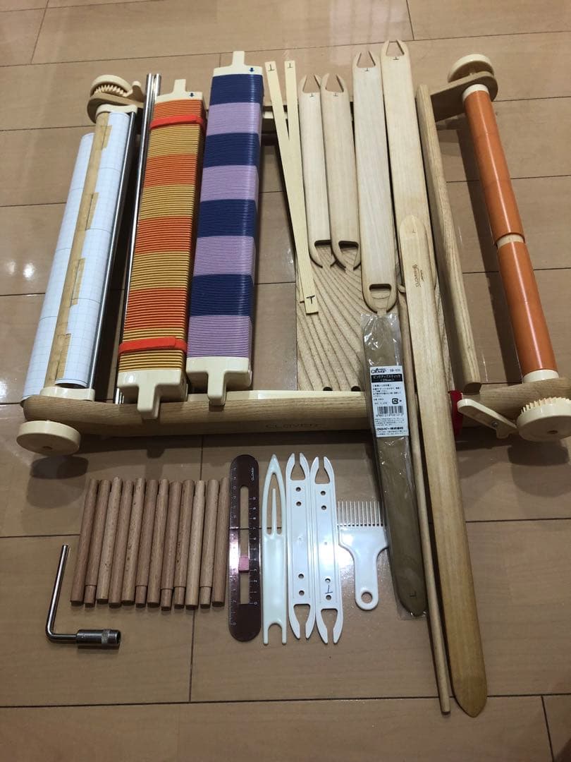 Clover 咲きおり　編み機　手織り機　機織り30羽40羽50羽ソウコウセット ソウコウ 『手織り機 咲きおり専用 30羽ソウコウ (40cm) 57-954