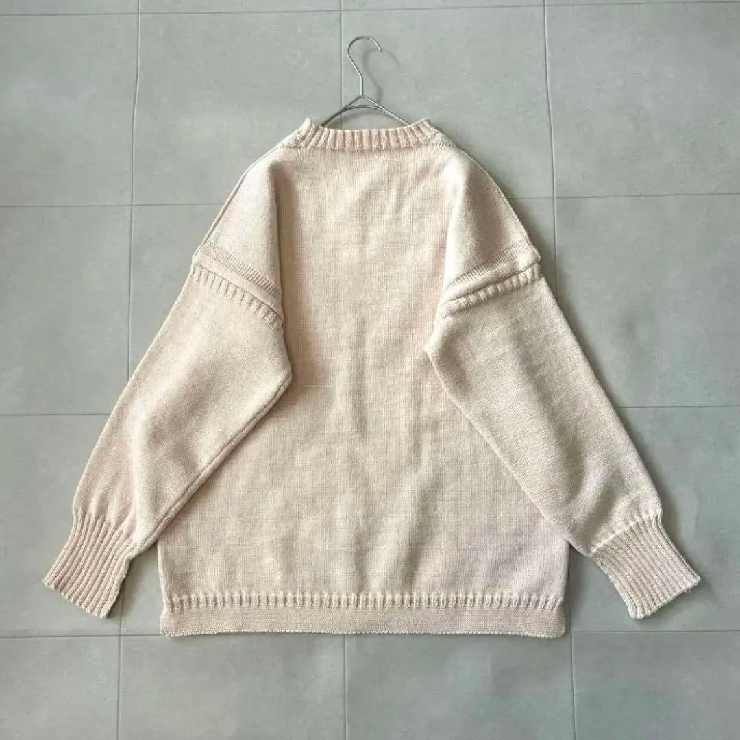 極美品 ルトリコチュール♡ガンジーセーター 48 ピンク オーバーサイズ