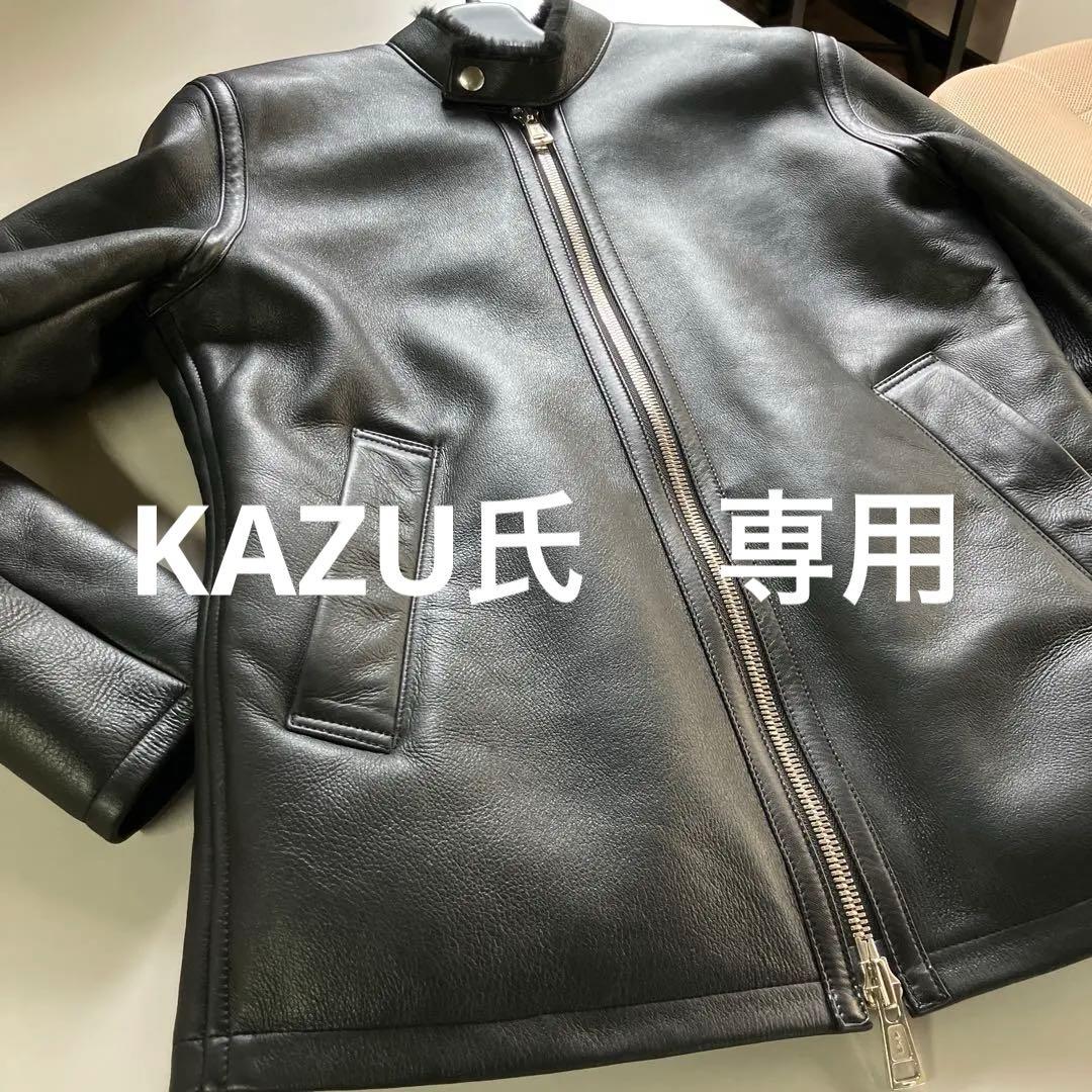 AKM ムートンシングルライダース　S 黒　EMMETI好きな方も 干場義雅モデル] EMMETI エンメティ H MOUTON アッカ ムートン