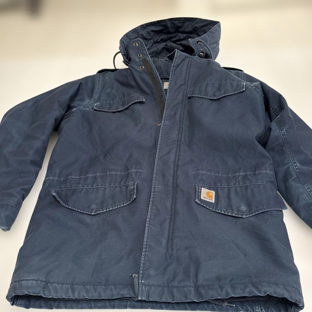セール商品‼️Carhartt ネイビー フード付きジャケットLサイズ