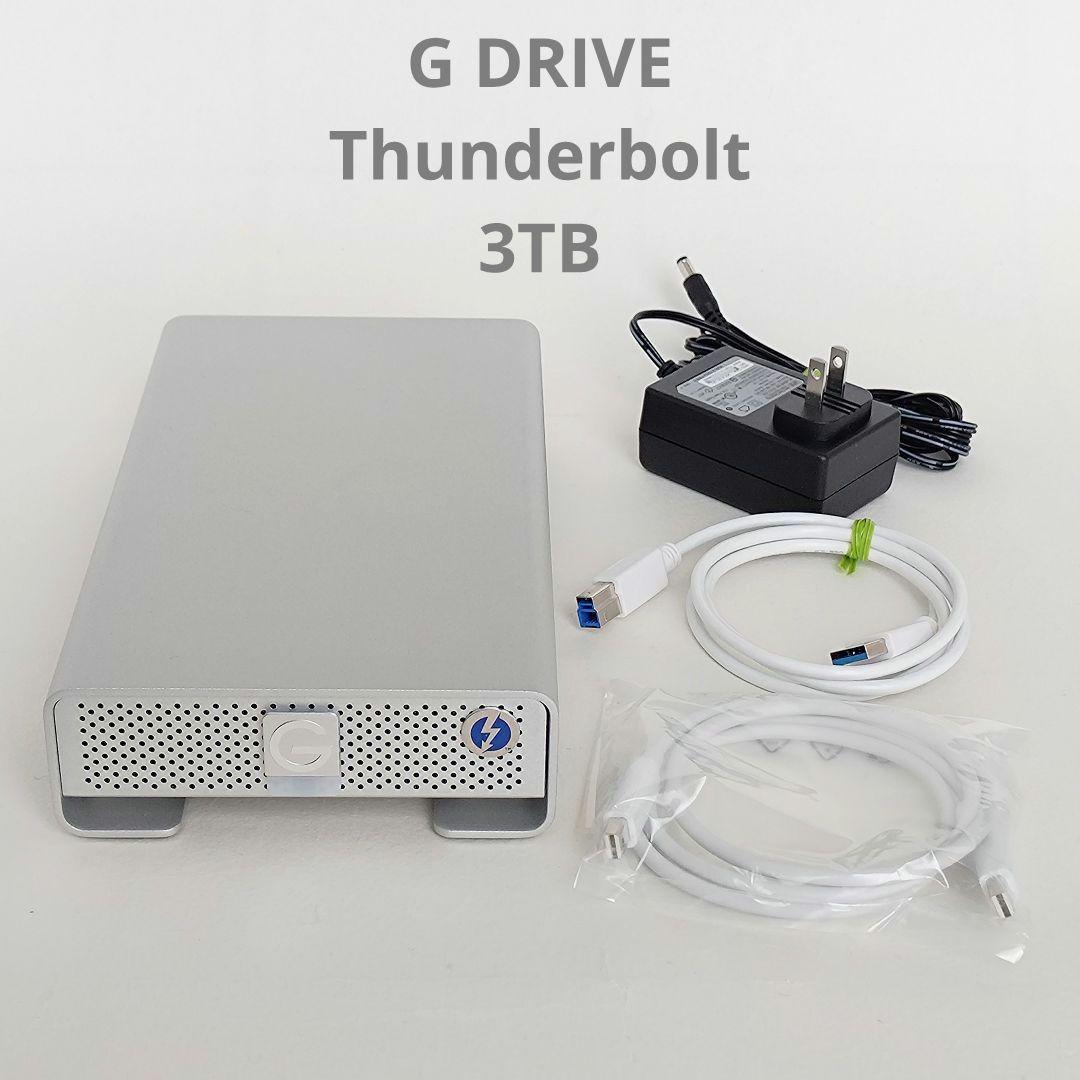 外付けハードディスク・ドライブ G DRIVE Thunderbolt HDD 3TB