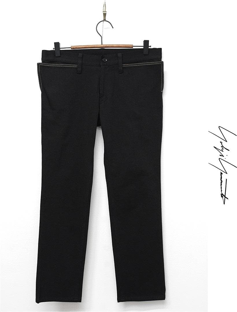 G535/美品 yohji yamamoto デニム パンツ ストレッチ 1 黒