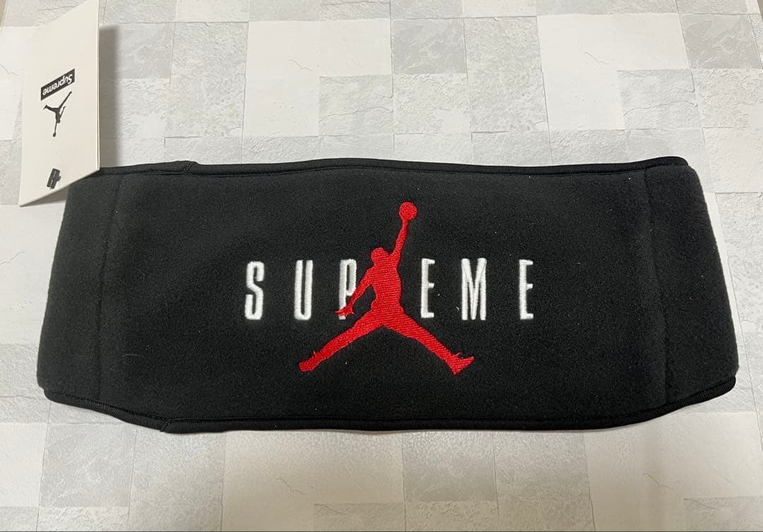 （新品）Supreme x Jordan ロゴヘッドバンド黒