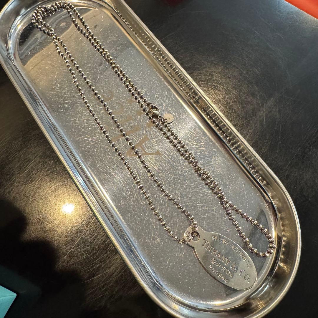 Tiffany＆Co. オーバルタグ ネックレス シルバー925