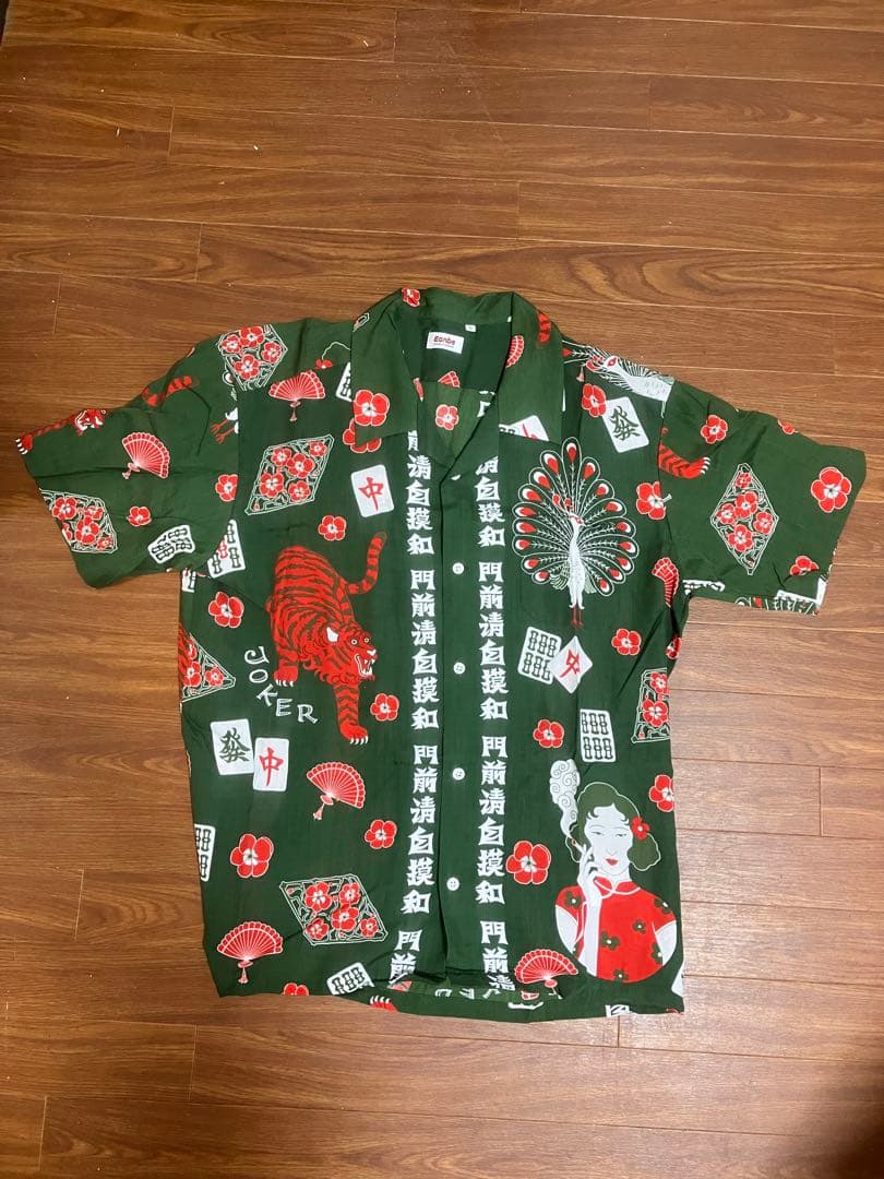 Eanbe 麻雀アロハシャツ【美品】【未使用】【Lサイズ】 - メルカリ