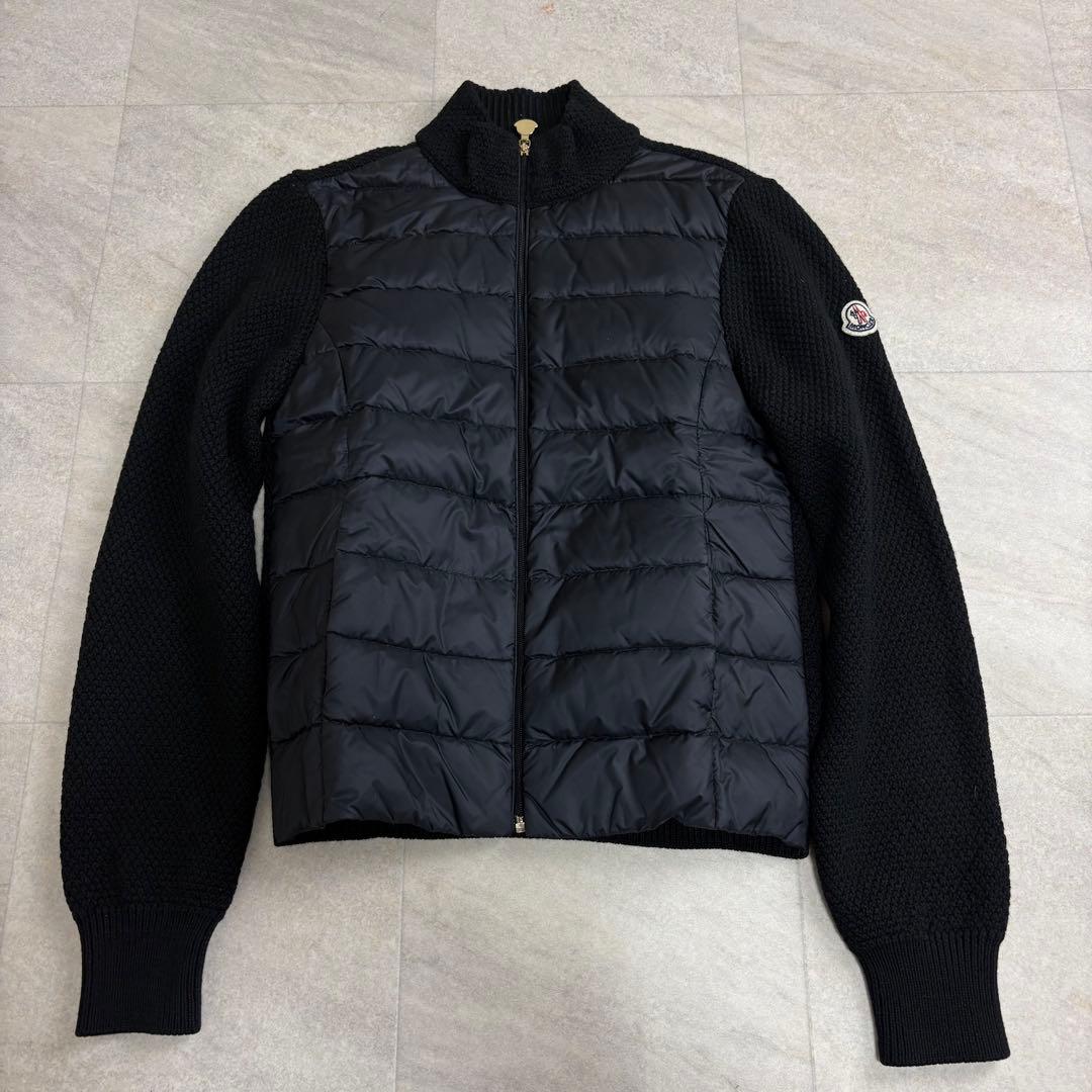 極美品 MONCLER モンクレール ハイブリッド ニットダウンジャケット