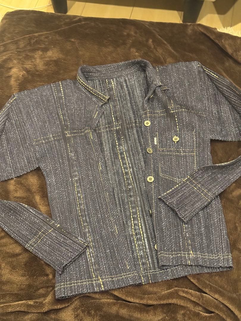 Pleats Please ダークブルー 長袖シャツ　サイズ3 楽天市場】プリーツプリーズ シャツの通販