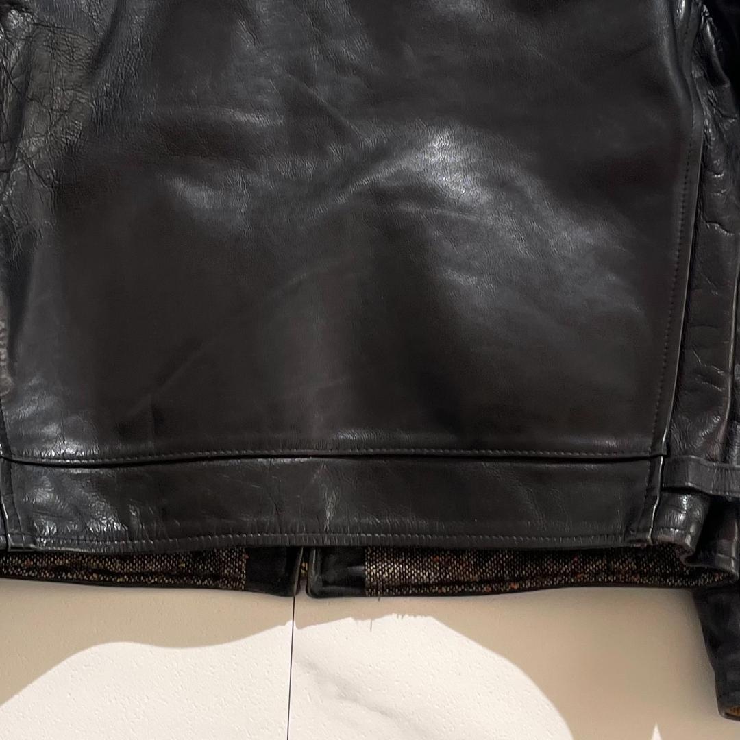 希少80s エアロレザー ハイウェイマン ステアハイド ライダース 牛革