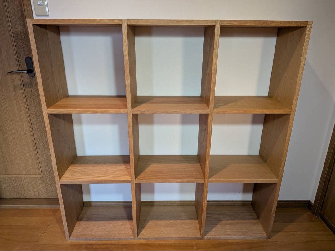 ■送料込■無印良品 スタッキングシェルフ 3×3 木製家具棚MUJI収納オーク材 スタッキングシェルフ・追加3段・オーク材 | 無印良品