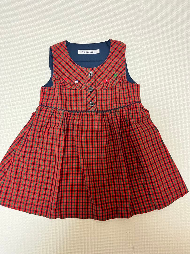 ファミリア　ジャンパースカート　90サイズ