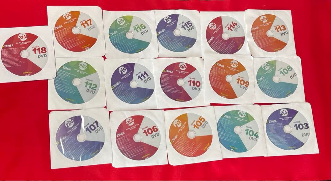 ZUMBA DVD ズンバ ZIN 103から118 １６枚セット