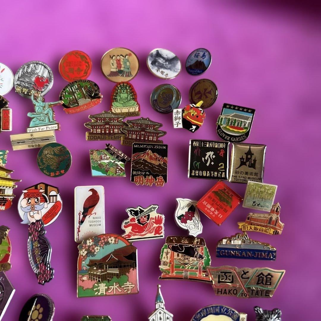 ご当地 ☆観光地 名所デザイン ピンバッジ ピンズ まとめ売り☆レトロ