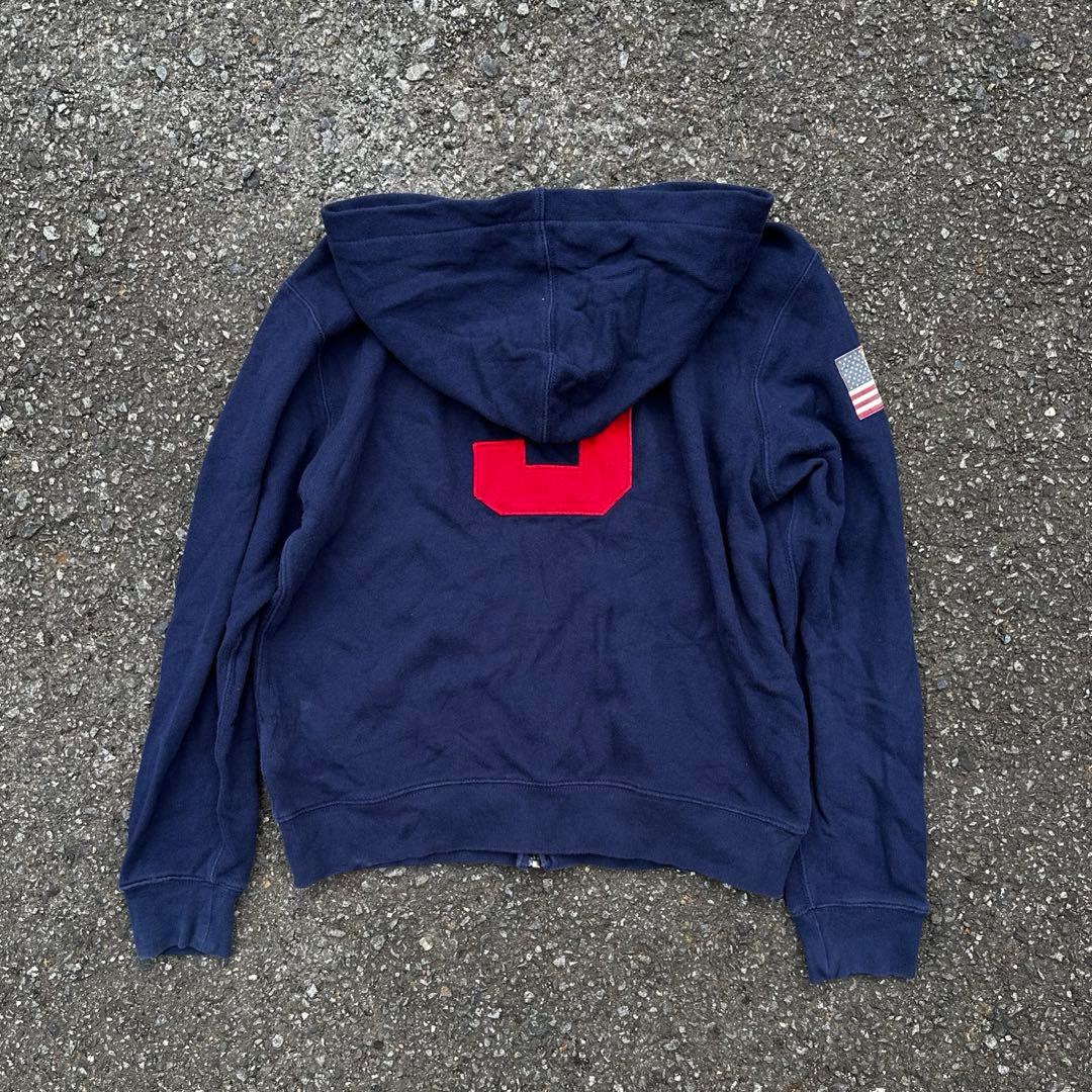 ラルフローレン ジップアップパーカー Sサイズ 相当 ネイビー - メルカリ
