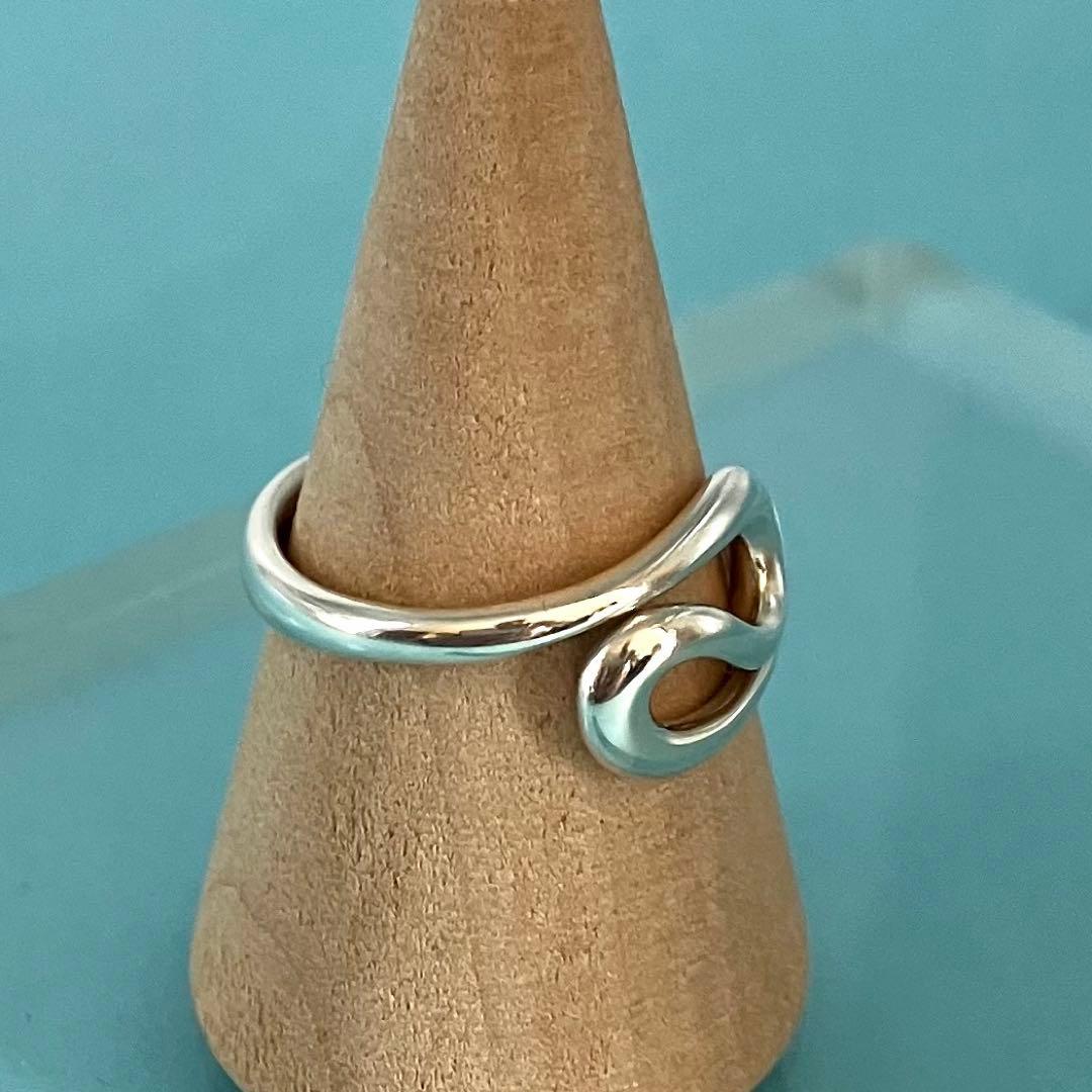 美品 TIFFANY＆Co ティファニー オープンウェーブ リング 約12号