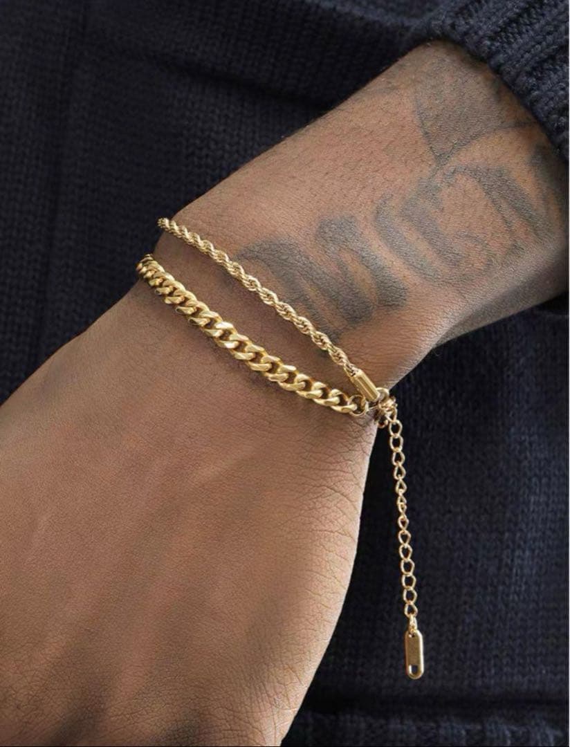 [専用]ゴールドツイストチェーンブレスレット