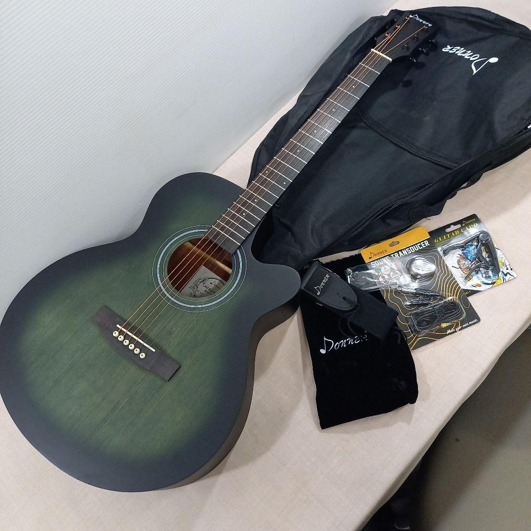 美品◎Donner アコースティックギター EC2076 サテングリーンバースト Takamine Takamine LTD2025 AEG Antique Evergreen タカミネ エレアコ