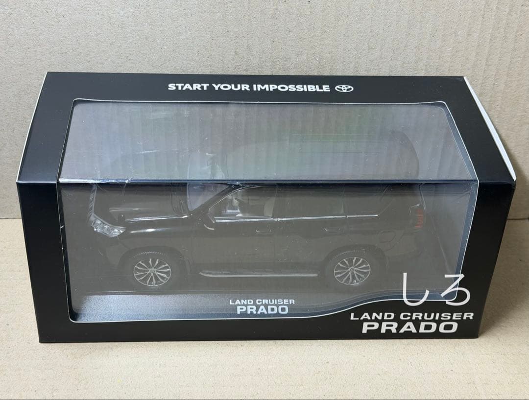 トヨタ ランドクルーザープラド ブラック カラーサンプルミニカー 色見本新品1台