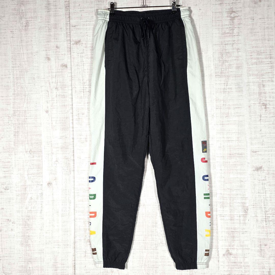 希少 NIKE AIR JORDAN ナイキ エアジョーダン ナイロンパンツ L 80s USA製 NIKEナイキ AIR JORDAN エア ジョーダン 切り替え ナイロン