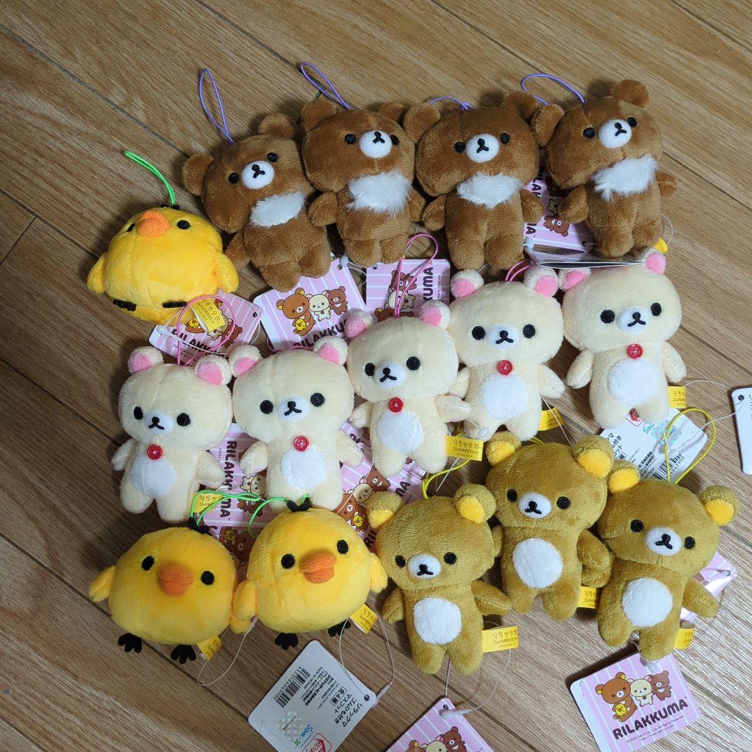 リラックマ・チャイロイコグマゴムひも付きマスコット15体セット リラックマ チャイロイコグマ ゴムひも付き マスコット ぬいぐるみ