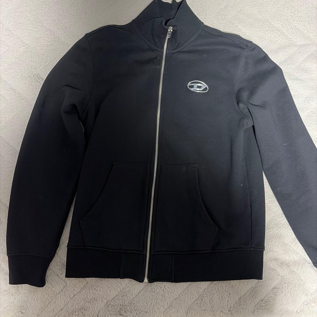 DIESEL ブラック ジップアップジャケット