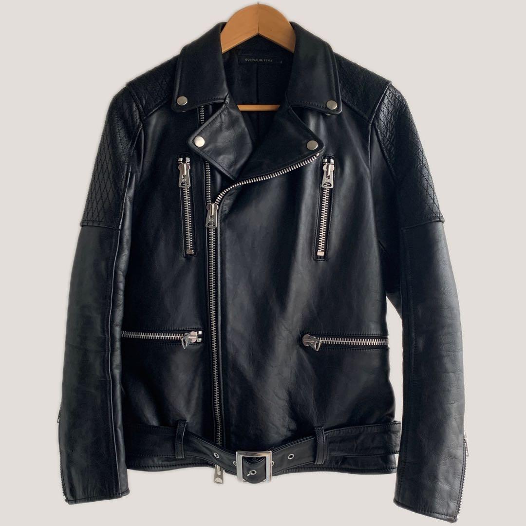 最終値下げy2k FUGA ダブルライダース 本革 レザージャケット - メルカリ