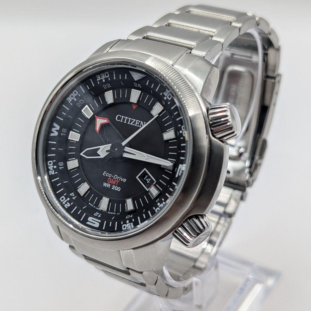 CITIZEN シチズン Eco-Drive GMT 搭載機 腕時計 B877 - メルカリ