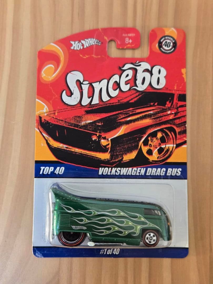 ホットウィール since68 TOP40 VW ドラッグ バス ＃1of40
