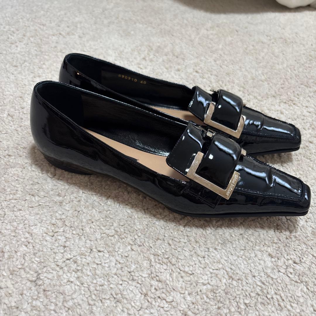 セルジオロッシ　エナメル　ローファー　大きいサイズ40 26.5cm