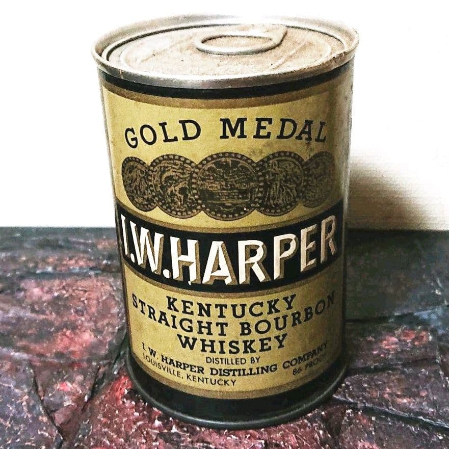 新品 I.W.HARPER ジグソーパズル 缶詰 ノベルティ ハーパー バーボン