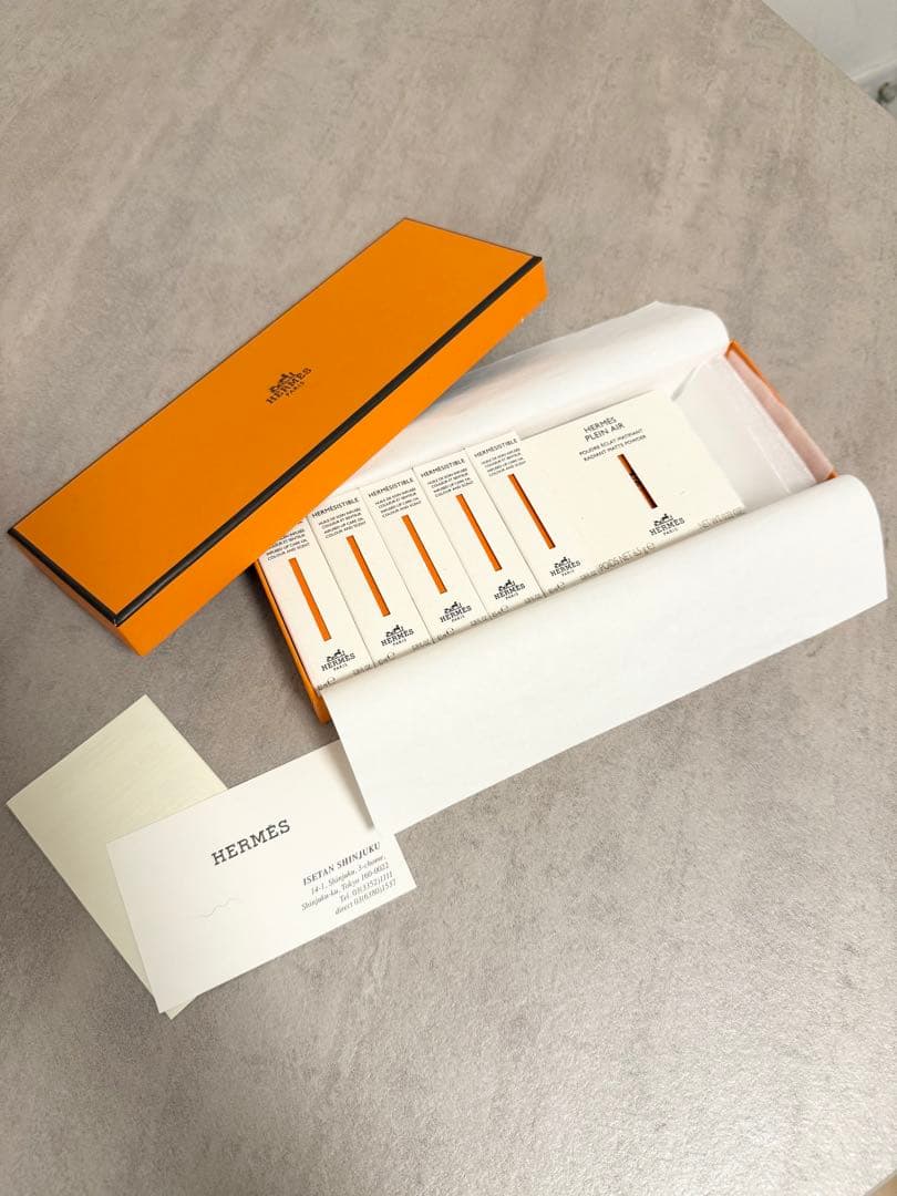 HERMES エルメス フェイスパウダー リップオイル5本セット