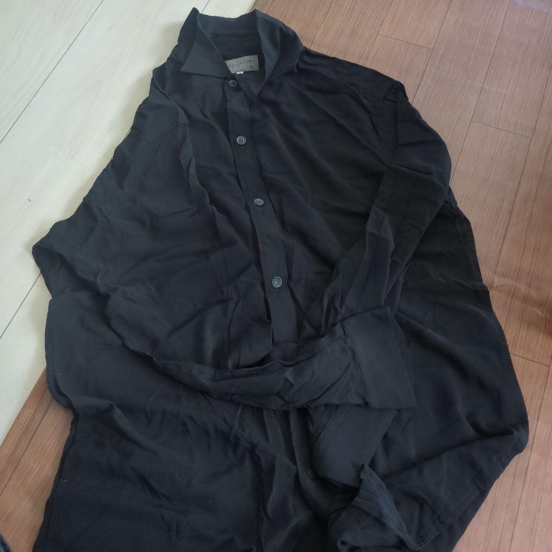 Yohji Yamamoto 黒 長袖シャツ サイズ3