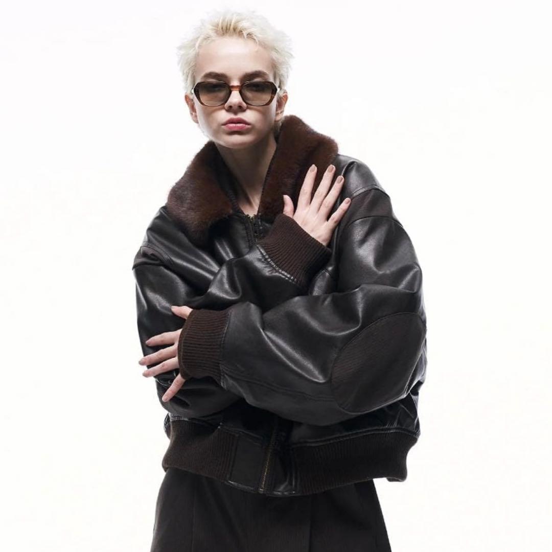 ジャケット・アウター ILEAN 2WAY VOLUME FLIGHT JACKET