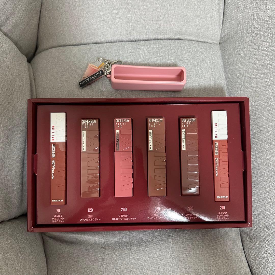 メイベリンニューヨーク　パールミルクティーコレクション MAYBELLINE NEW YORKの口紅 SPステイ マットインク＆SPステイ