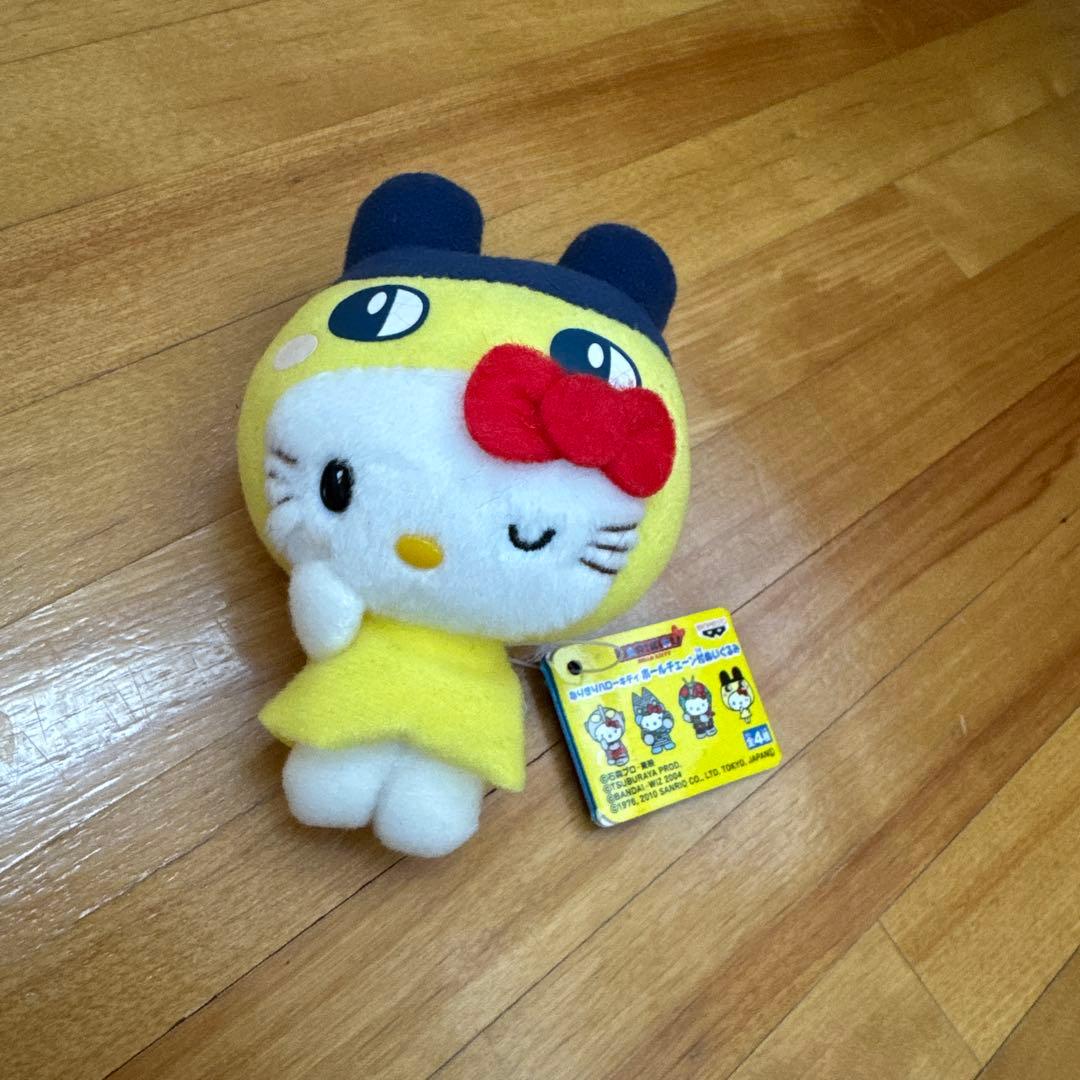 ハローキティ ぬいぐるみキーホルダー イエロー