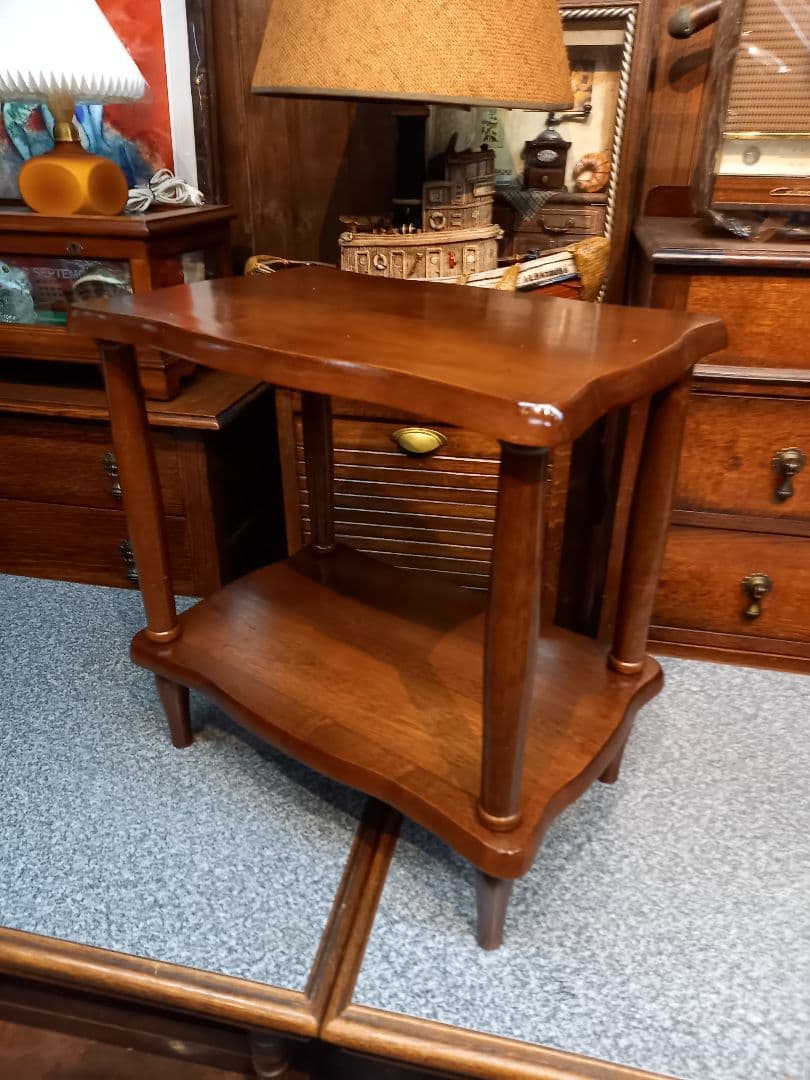 花！　様売約済　コロニアル　ウッド　サイド　オープン　ラック　２段