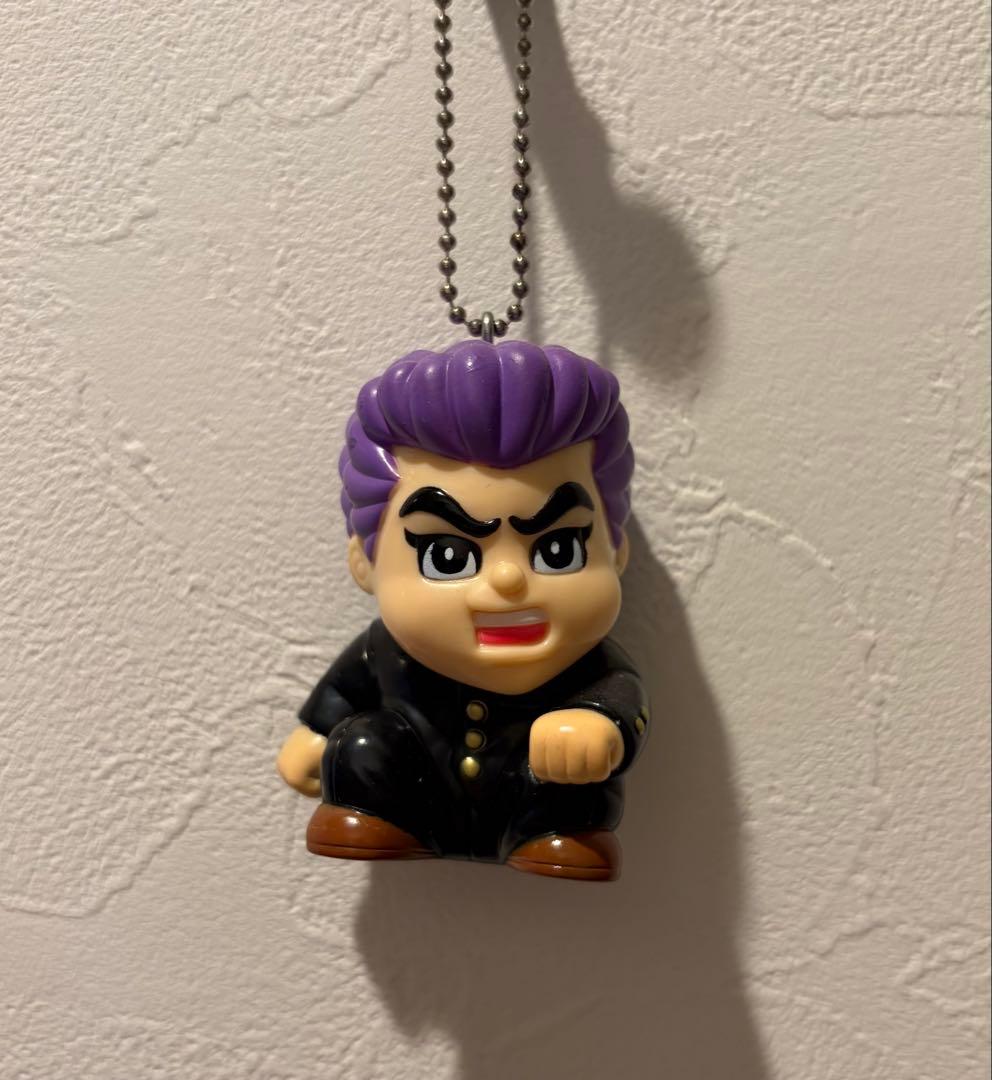 ゴッコ堂 気合田くん キーホルダー ボールチェーンマスコット 紫ヘア