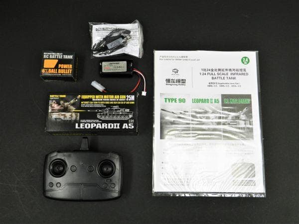 技術基準適合証明済 Henglong 1/24 ドイツ レオパルト2 A5 - メルカリ