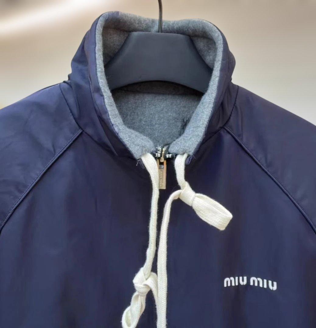 MIU MIU 25SS リバーシブル フリースジャケット MIU MIU 25SS
