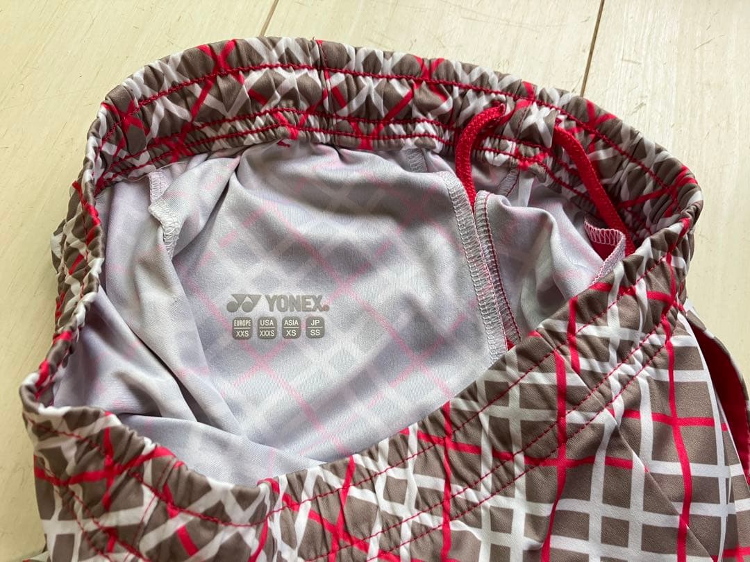 YONEX ワウリンカ選手着用モデル チェック柄ハーフパンツSS - メルカリ