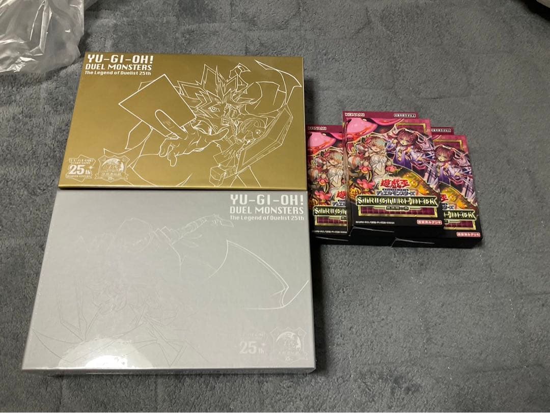 【新品未開封】決闘者伝説スーベニアボックス（遊戯、海馬）＋蟲惑魔の森ストラク3箱 Yu-Gi-Oh】遊戯王 決闘者伝説 25th スーベニアボックス B海馬瀬人