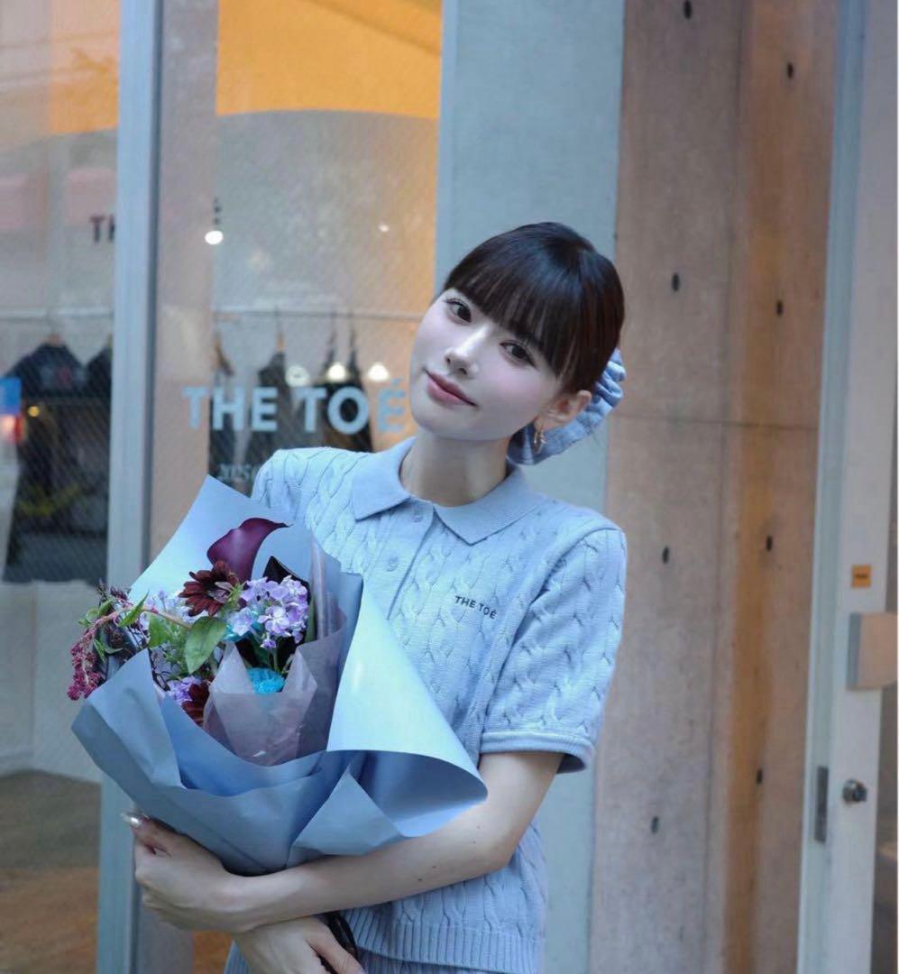 トップス thetoe Herald Short Sleeve Polo Knit