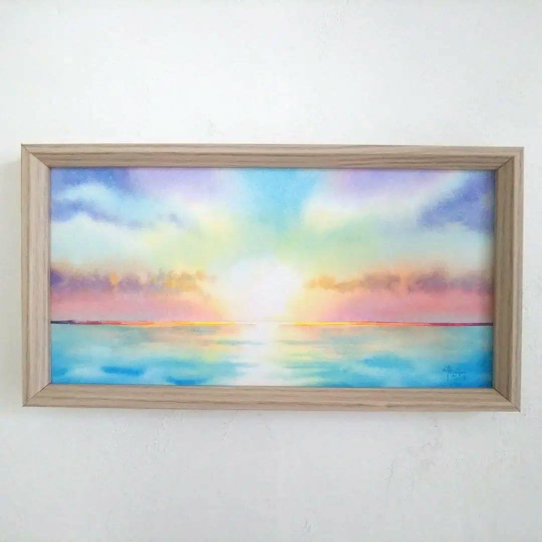 癒しの水彩画1055 sunrise