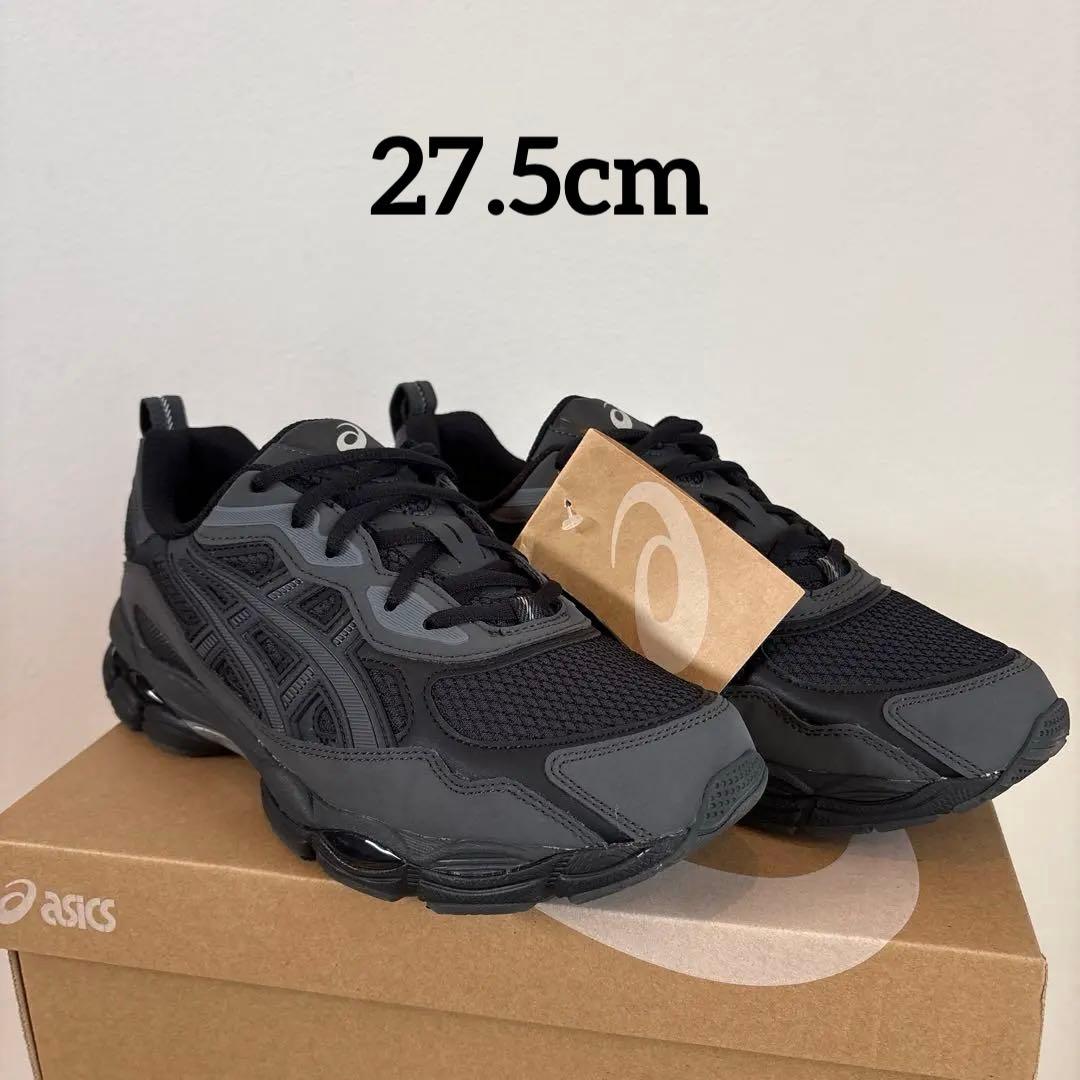 asics GEL-NYC RGD ブラック/チャコールグレー 27.5cm