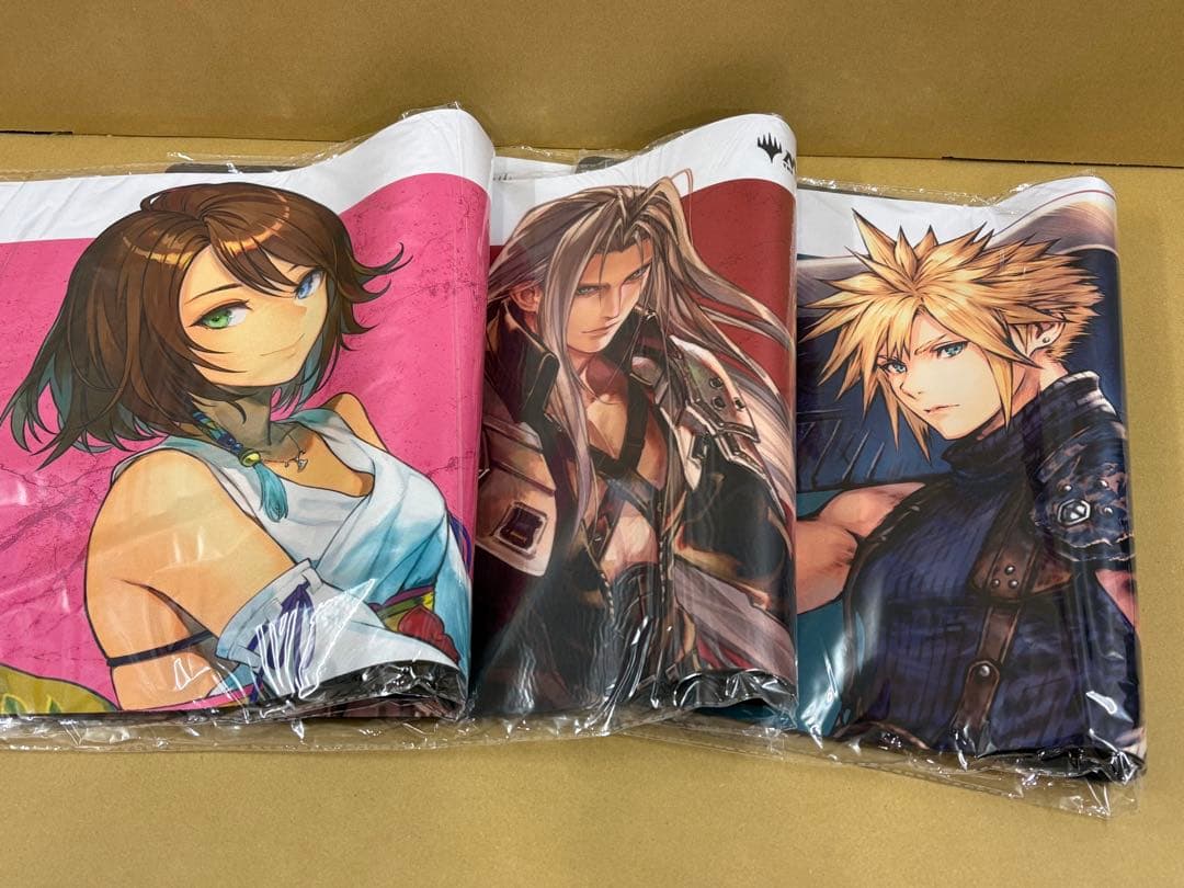 MTG ファイナルファンタジー プレイマット ユウナ、セフィロス、クラウドセット