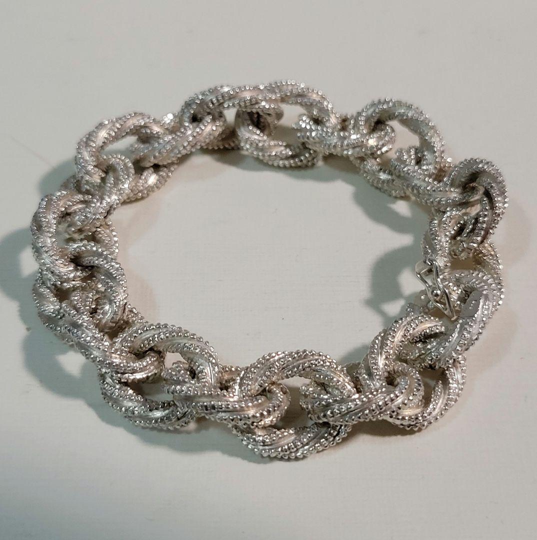 VINTAGE TIFFANY ツイスト ブレスレット　ヴァンドーム　シルバー