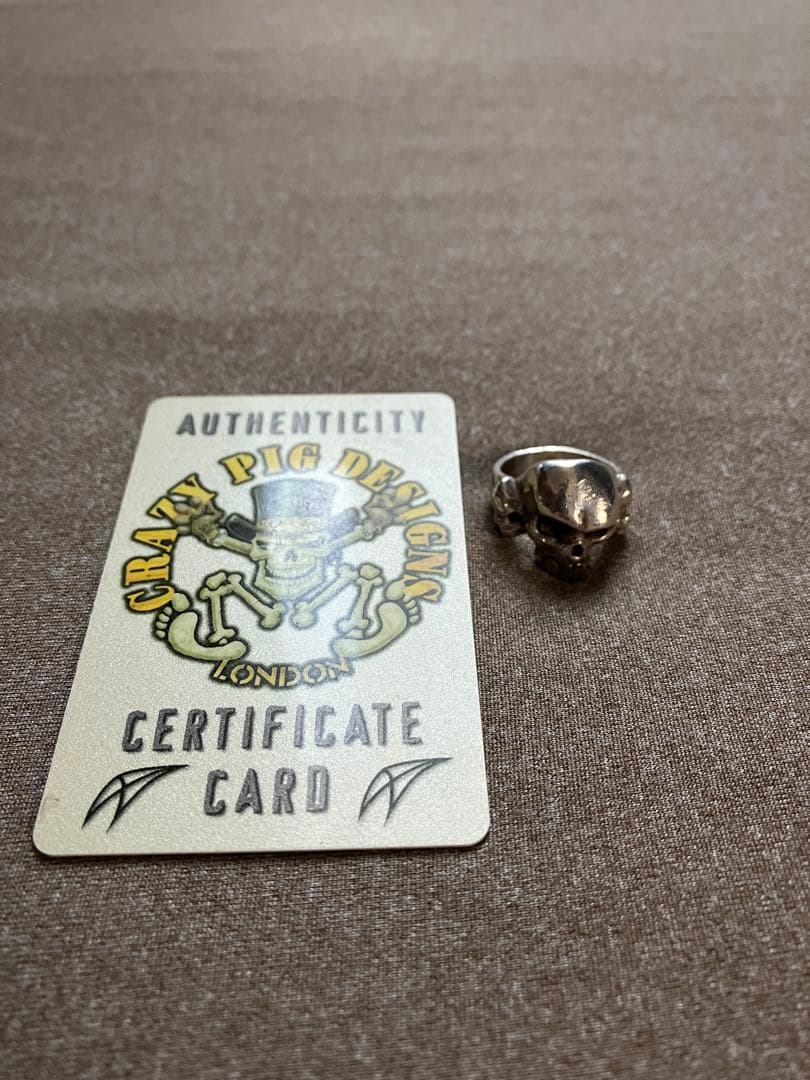 Crazy pig スカルクロスボーンリング　15号