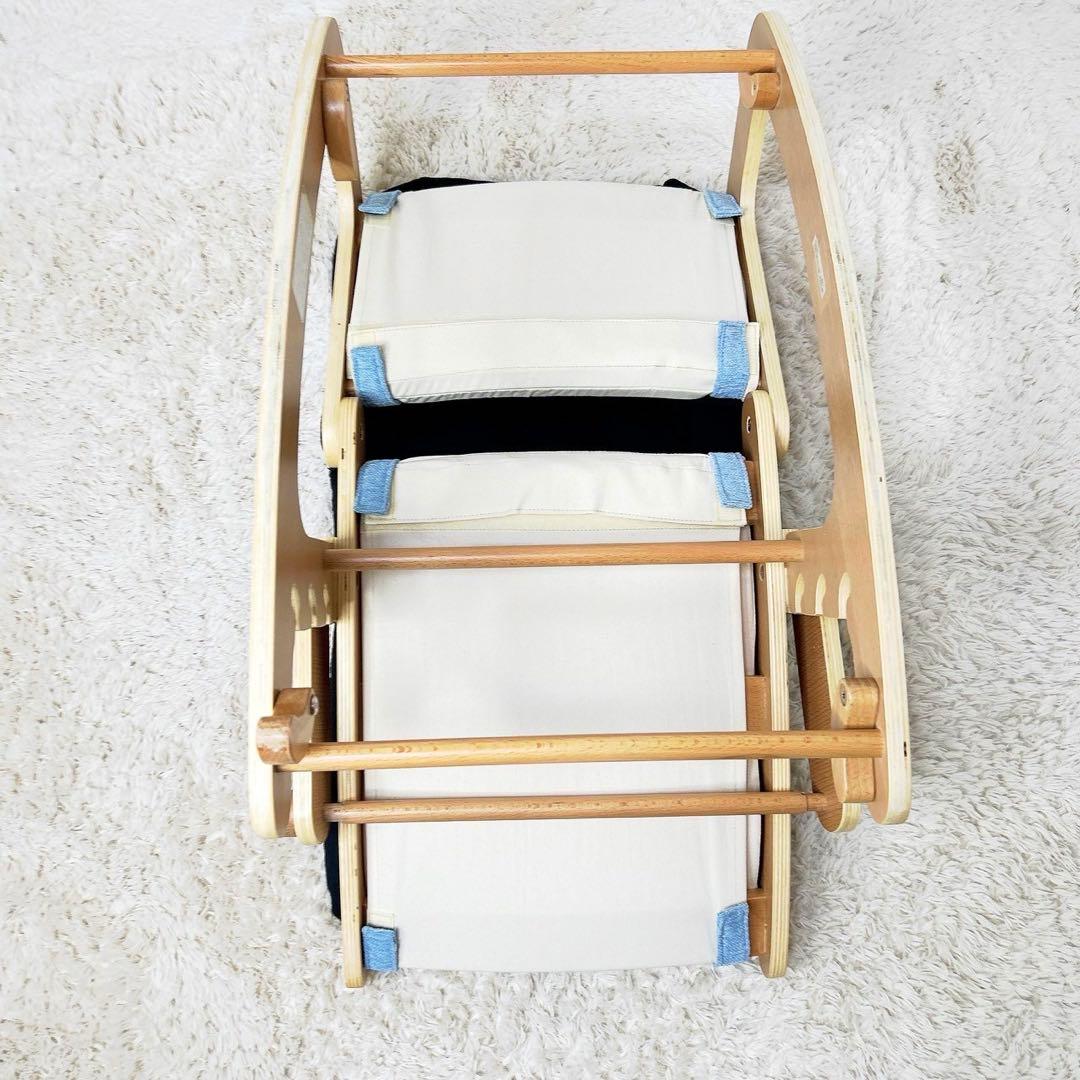 廃盤】KATOJI bome バウンサーチェア SS-03902 天然木 青 - メルカリ