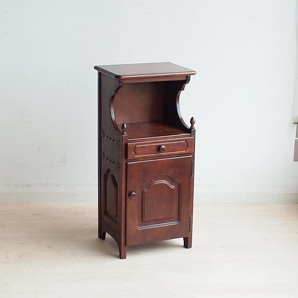 80's カリモク/karimoku 電話台 TEL台 キャビネット ビンテージ