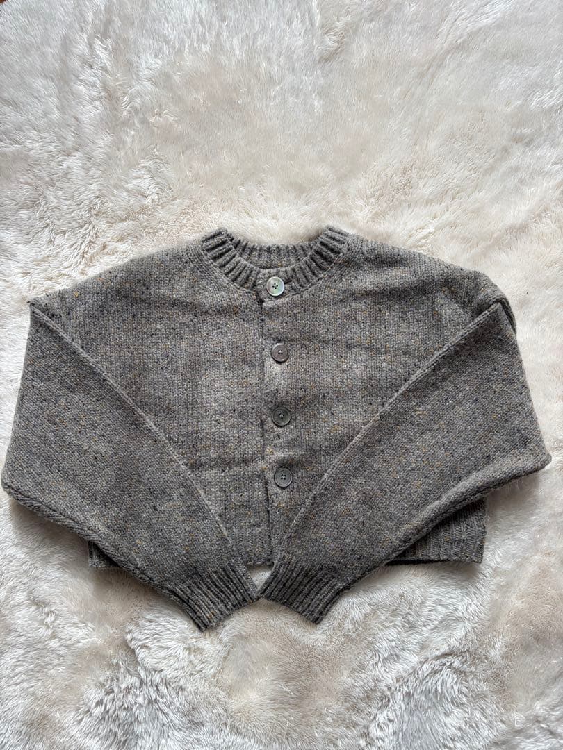 miica　SHISHIKUI Mix cardigan / D.GRAY